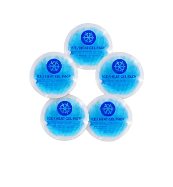 Meditac kits everone round reusable gel ice pack with cloth backing