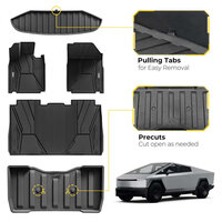 TAPTES Tapis De Sol Toutes Saisons 2024 2025 Pour Tesla Model 3 Highland, Ensemble Complet De 6 Pièces Tapis De Sol RHD Et Tapis De Coffre Pour Tesla Model 3