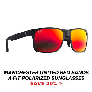 Manchester United Red Sands Asian Fit Polarized Sunglasses Save 20%