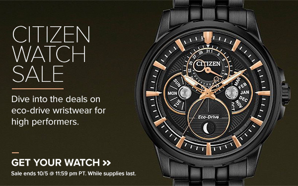 CITIZEN WATCH SALE: UP TO 50% OFF 